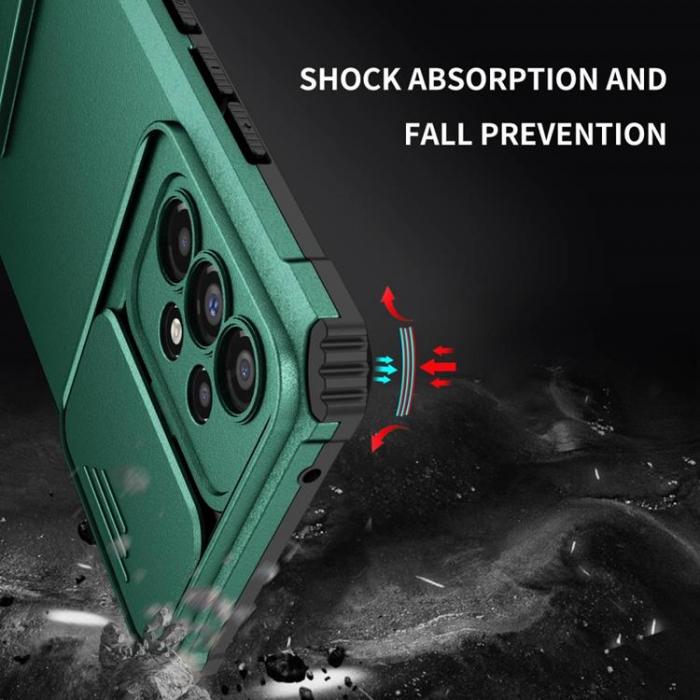 A-One Brand - Galaxy A53 5G Skal Kickstand Kameraskydd Slide - Grn