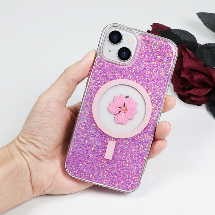 Boom of Sweden - BOOM iPhone 13 Mobilskal Magsafe Drop-Proof - Rosa Flower