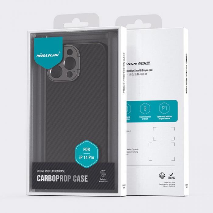 Nillkin - Nillkin iPhone 14 Pro Mobilskal Durable CarboProp - Svart