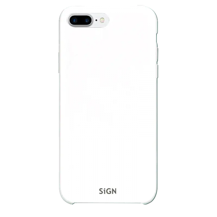 SiGN - SiGN iPhone 7/8 Plus Skal Liquid Silicone - Vit