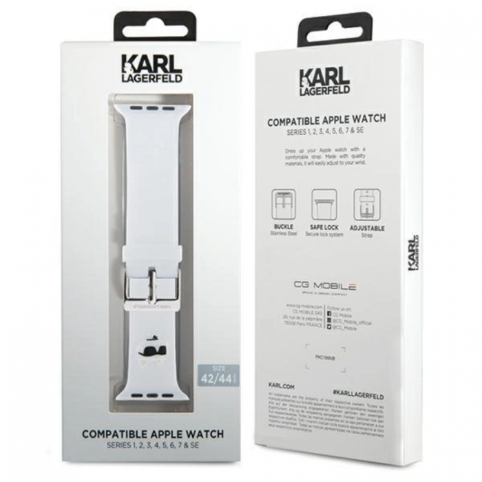 KARL LAGERFELD - Karl Lagerfeld Apple Watch (38/40/41mm) Armband Choupette Head