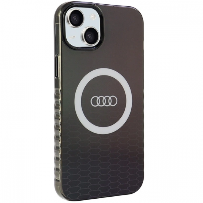 Audi - Audi iPhone 15/14 Plus Mobilskal Magsafe IML Big Logo - Svart
