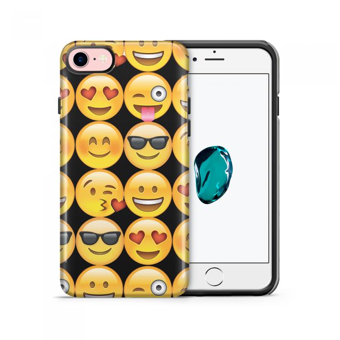 UTGATT5 - Tough mobilskal till Apple iPhone 7/8 - Emoji - Smileys