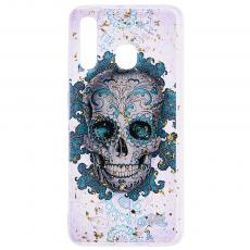 A-One Brand - Glitter Mobilskal till Samsung Galaxy A50 - Skull