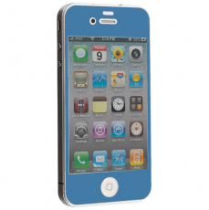 A-One Brand - Colored Härdat Glas Skärmskydd till Apple iPhone 4 / 4S - Ljus Blå