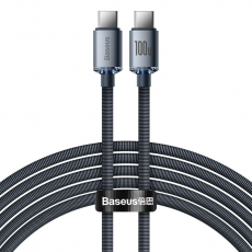 BASEUS - Baseus USB-C till USB-C Kablar 100W 2m - Svart
