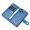 DG.MING - DG.MING kta Lder Plnboksfodral iPhone 13 Pro Max - Bl