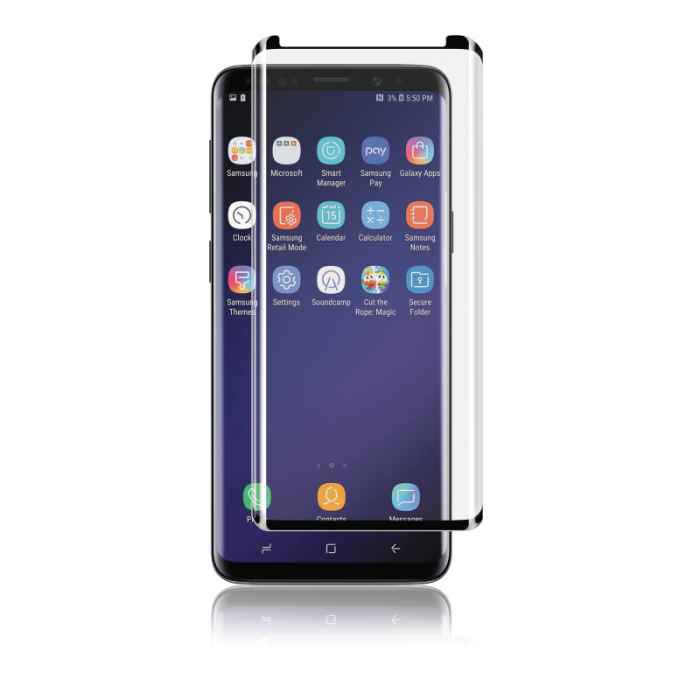 UTGATT1 - Panzer - Curved Glass Samsung Galaxy S9 - Svart