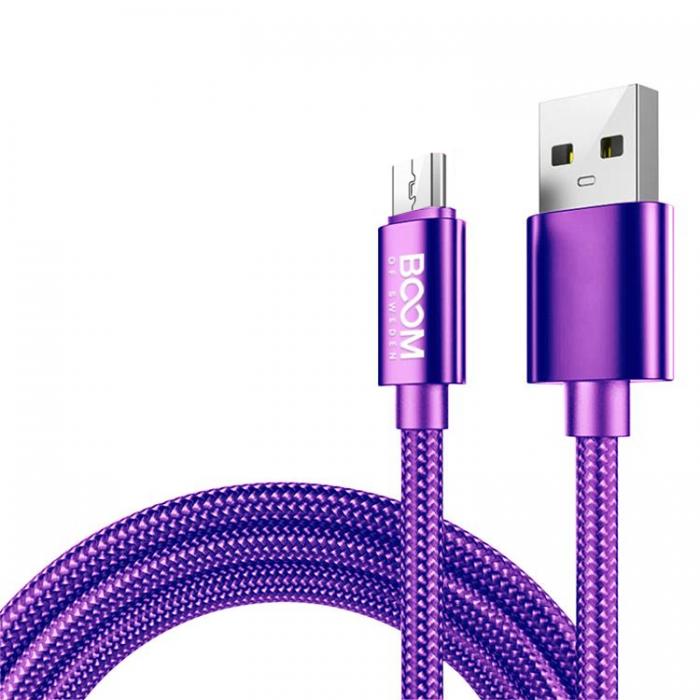 UTGATT1 - BOOM Micro-USB Kabel 2m - Lila