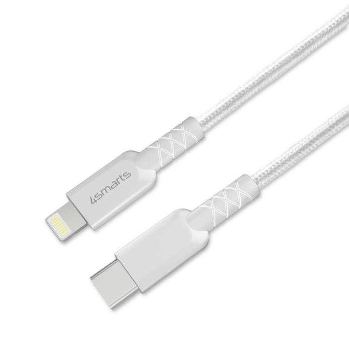 UTGATT1 - 4smarts USB-C to Lightning Kabel RapidCord 1.5 m - Vit