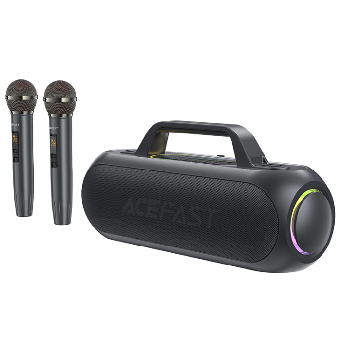 Acefast - Acefast Trdls Hgtalare Med 2 Microphone - Svart