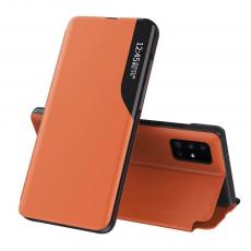 Ruhtel - Eco Leather View Case Huawei P40 Pro Fodral orange