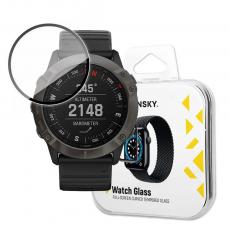 Wozinsky - Wozinsky Garmin Fenix 6X Härdat Glas Skärmskydd Hybrid - Svart