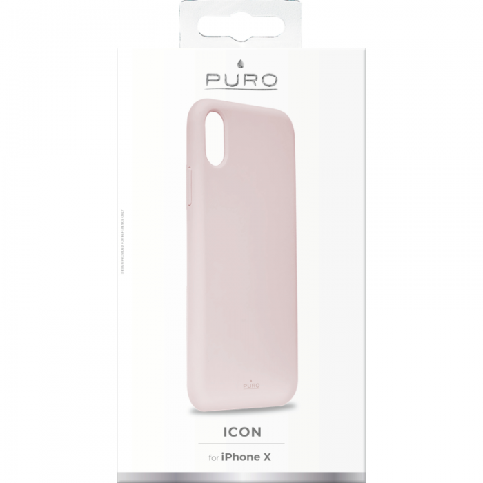 UTGATT5 - Puro Icon Cover till iPhone XS / X - Ros
