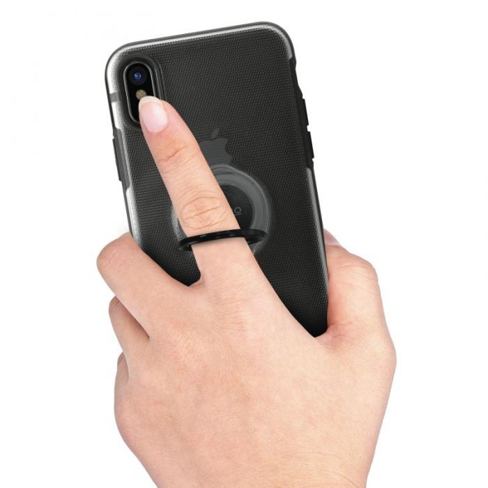 UTGATT5 - Puro Magnet Ring Cover iPhone X - Svart