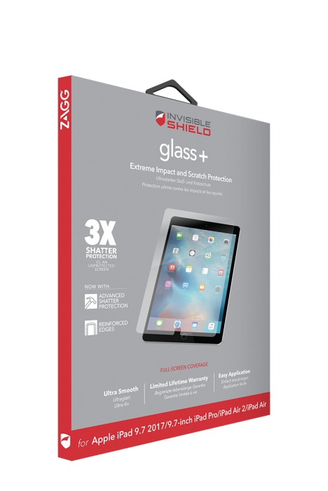 UTGATT4 - InvisibleShield Glass iPad Air 1/2, 9.7 iPad Pro,iPad 2017/2018