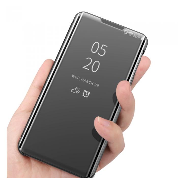 A-One Brand - Mirror Window fodral till Samsung Galaxy S21 Plus - Guld