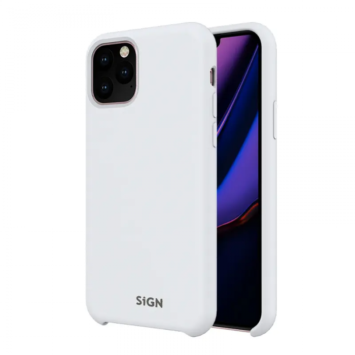SiGN - SiGN iPhone 11 Pro Max Skal Liquid Silicone - Vit