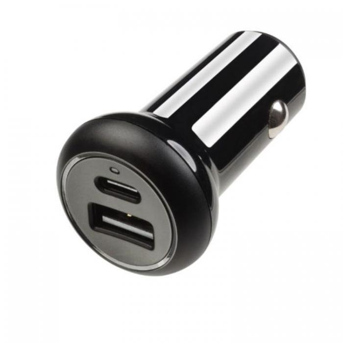 UTGATT1 - Vivanco Billadare USB-A Till USB-C 24W - Svart