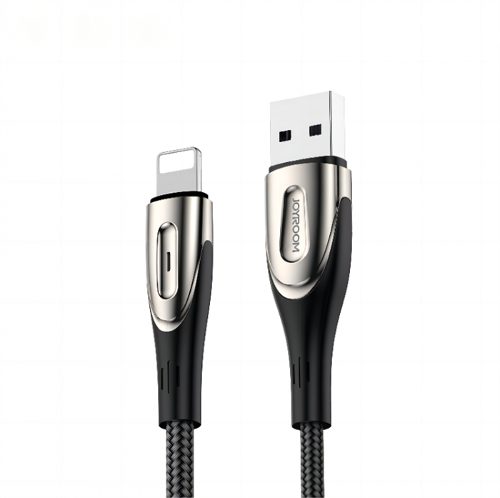 Joyroom - Joyroom USB A Till Lightning Kabel 3A 1.2m - Svart