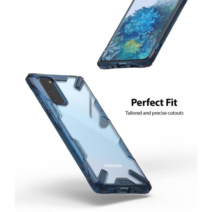UTGATT5 - RINGKE Fusion X mobilskal till Galaxy S20 Space Blue