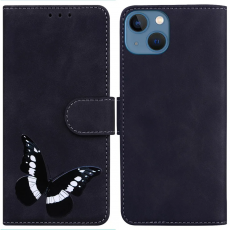 Taltech - iPhone 15 Plus Plånboksfodral med Fjärilstryck - Svart