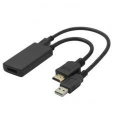 Deltaco - Deltaco HDMI Till DisplayPort Adapter 4K/60Hz 0.2m - Svart