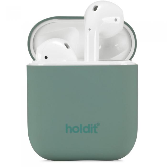 UTGATT5 - Holdit Silicone Case Airpods - Nygard Moss Grn