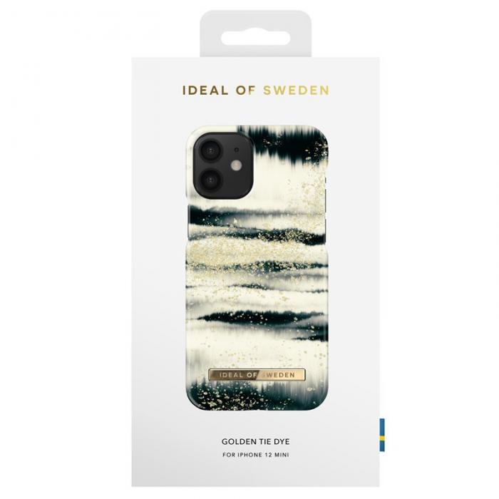 iDeal of Sweden - iDeal Fashion Skal iPhone12 Mini - Golden Tie Dye