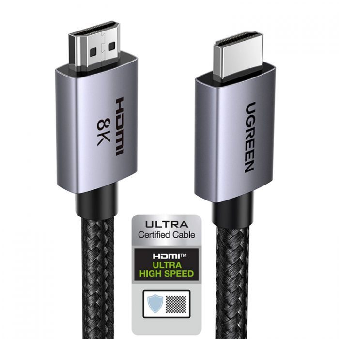 Ugreen - Ugreen HD171 Kabel med HDMI 2.1 8K 2m - Gr