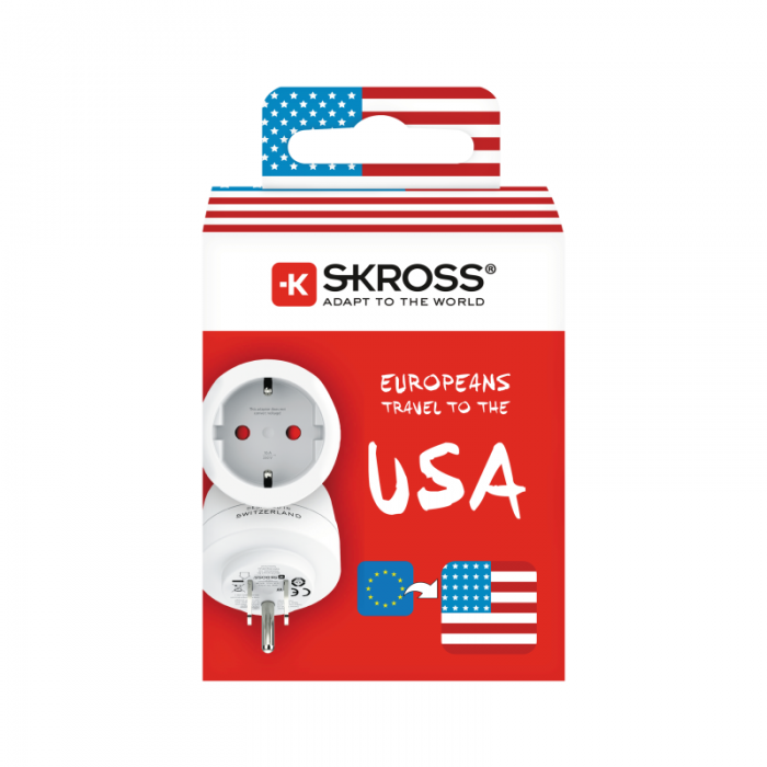UTGATT1 - SKross Europe to USA USB Country Laddare