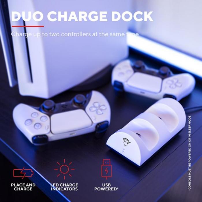UTGATT1 - TRUST GXT 254 Duo Charging Dock PS5