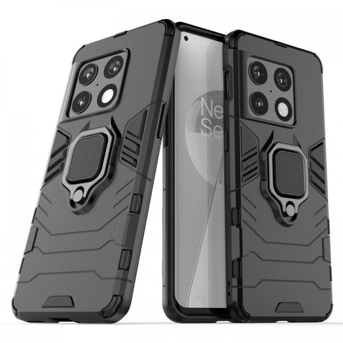 UTGATT5 - OnePlus 10 Pro Skal Ring Armor - Svart