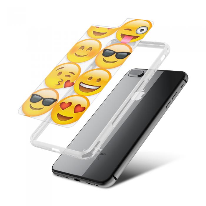 UTGATT5 - Fashion mobilskal till Apple iPhone 8 Plus - Emojis