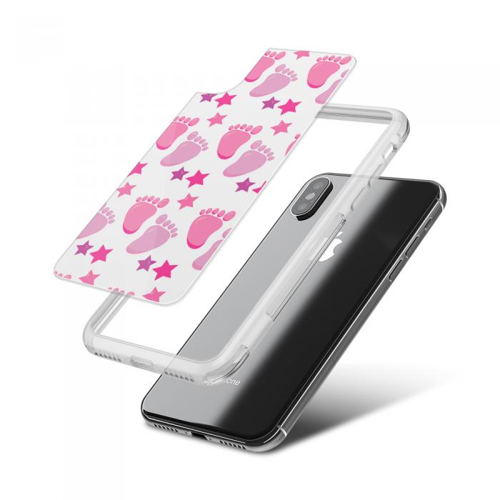 UTGATT5 - Fashion mobilskal till Apple iPhone X - Babyftter - Rosa