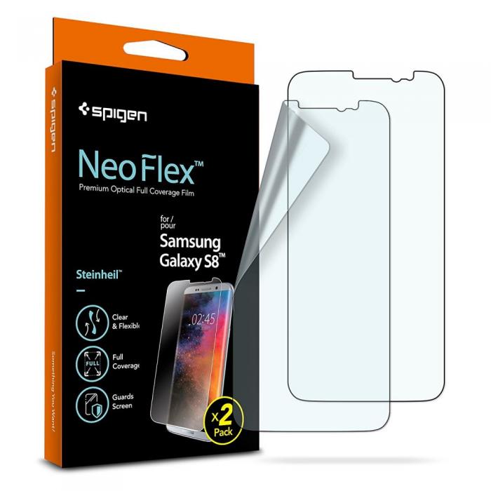 UTGATT5 - SPIGEN Skrmskydd Neo Flex Case Friendly Galaxy S8