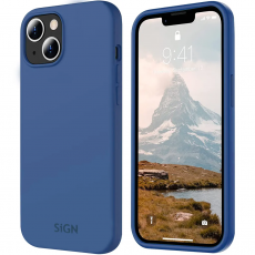 SiGN - SiGN iPhone 15 Mobilskal Liquid Silikon - Blå