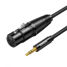 Ugreen - Ugreen Audio Kabel 3.5mm Mini Jack Male Till XLR Female 1m - Svart