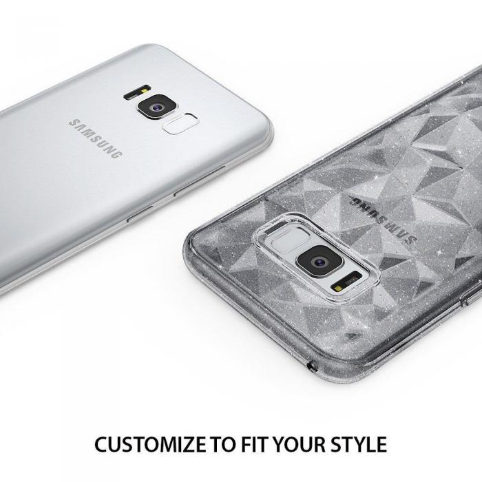 UTGATT4 - Ringke Air Prism Glitter Skal till Samsung Galaxy S8 - Gr