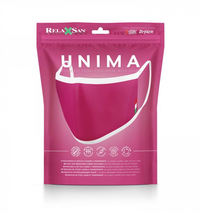 UTGATT1 - UNIMA Fresh Mask - Ansiktsmask/ Munskydd i textil Fuschia/ Vit