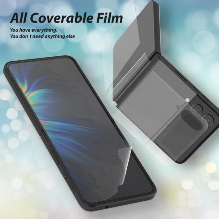 UTGATT1 - Whitestone Galaxy Z Flip 4 Hrdat glas Premium Film