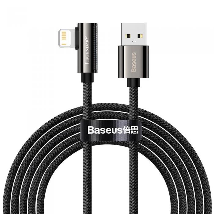 BASEUS - Baseus Mobile Game Lightning Kabel USB 2,4A 1m - Svart