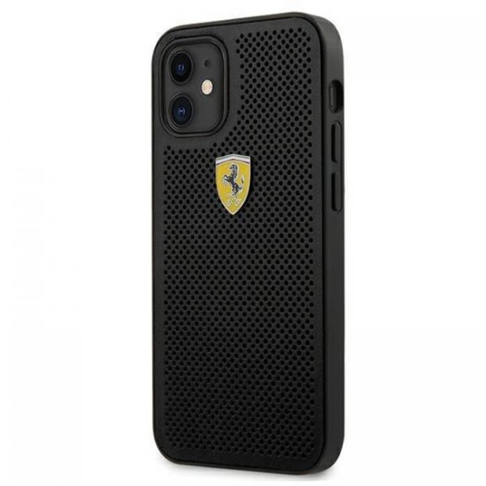 Ferrari - Ferrari On Track Perforated Skal iPhone 12 Mini - Svart