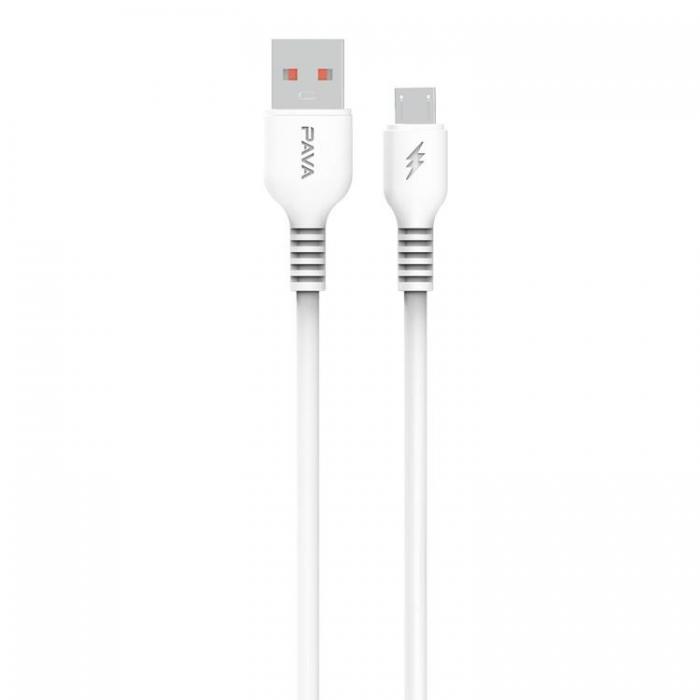 Pavareal - Pavareal Kabel USB Till Micro 100cm - Vit