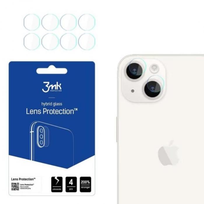3MK - 3mk iPhone 15 Kameralinsskydd i Hrdat Glas - Clear