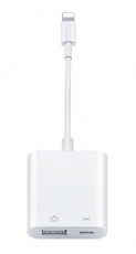 SiGN - SiGN Lightning & USB Kamera Adapter 5V, 1A - Vit