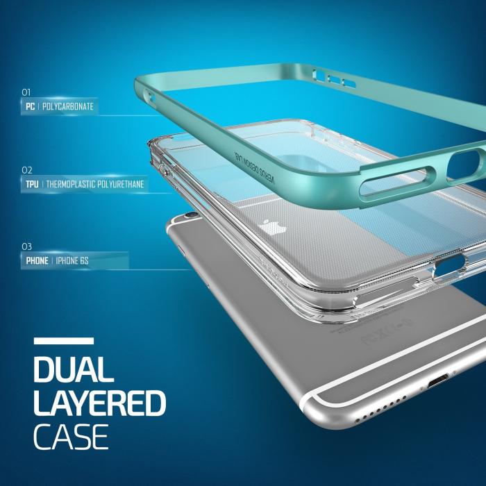 Lific - Verus Crystal Bumper Skal till Apple iPhone 6/6S - Mint