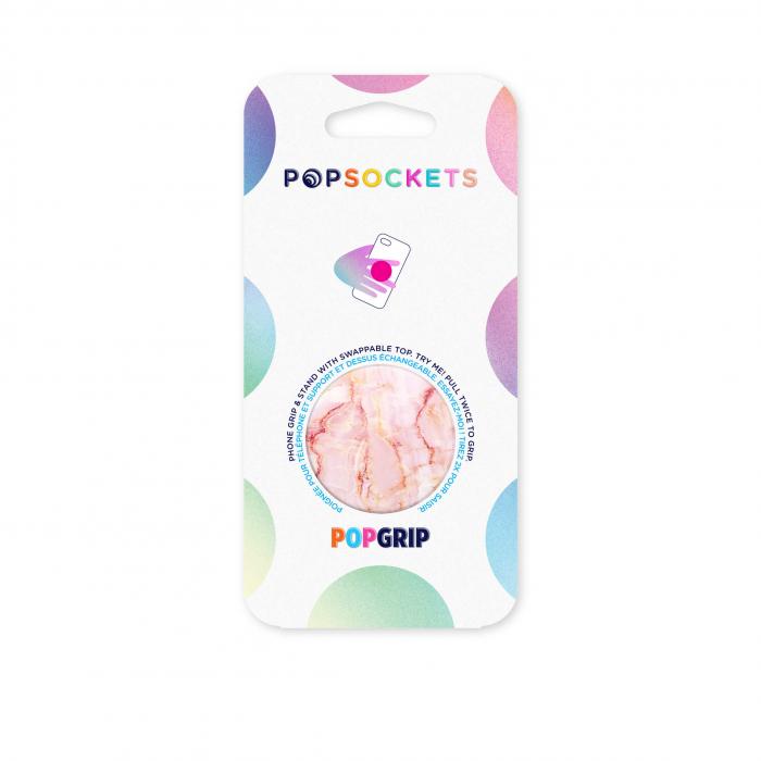PopSockets - POPSOCKETS Rose Marble Avtagbart Grip med Stllfunktion