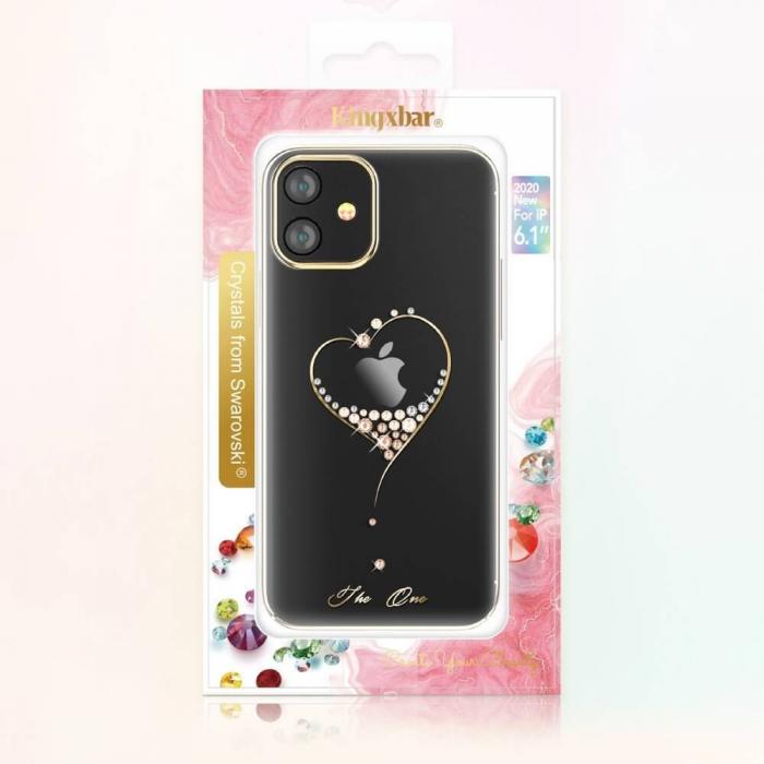 UTGATT4 - Kingxbar Wish Series skal dekorerad Crystal iPhone 12 mini Guld