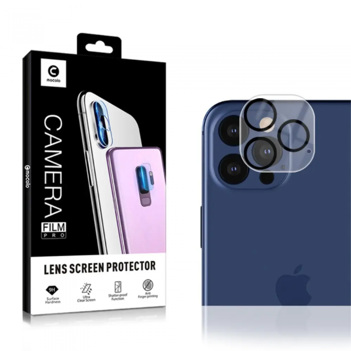 SiGN - Mocolo iPhone 12 Pro Max KameraKameralinsskydd i Hrdat Glas